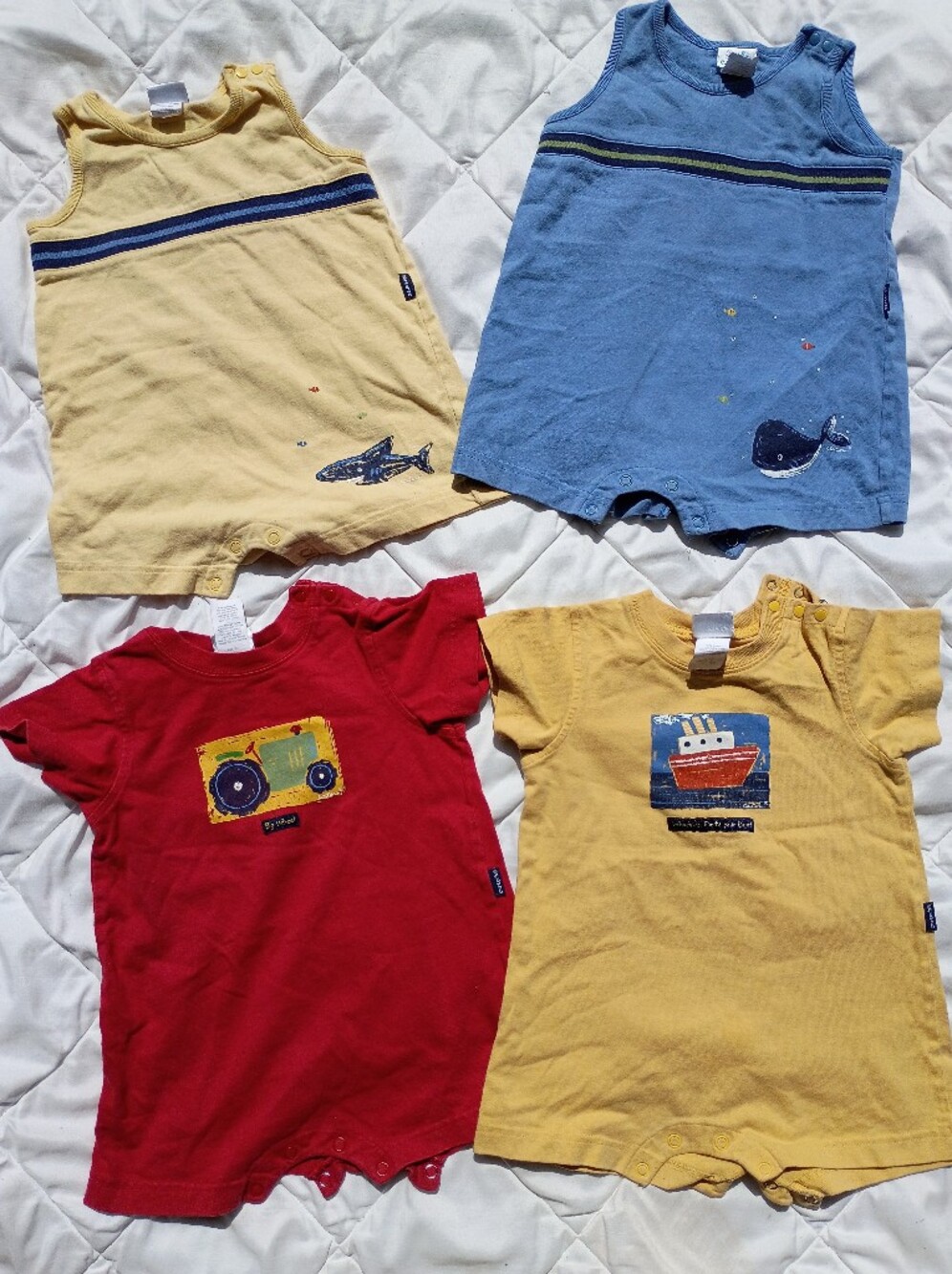 4 Vintage Carter's 100% Cotton Onesies